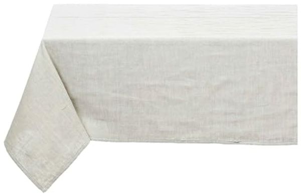 THUN Bloomia Tischdecke, 75% Baumwolle, 25% Leinen, Frühlingsgarten, 150x260 cm