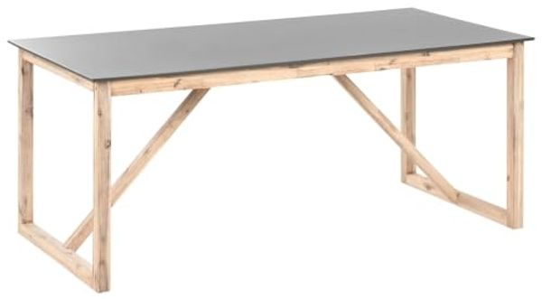 Gartentisch NOTTERI 180 cm 90 cm Beton Grau