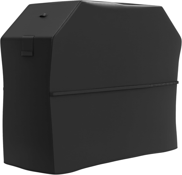 Outsunny Grill-Schutzhülle mit Klettverschlüssen (BBQ Abdeckung, 1-St, Grillabdeckung), Oxford, Schwarz, 147 x 61 x 122cm