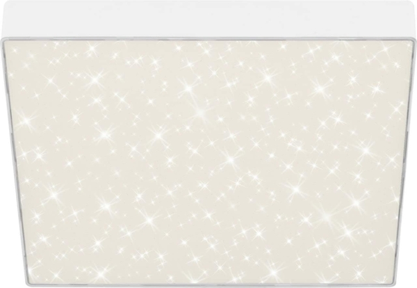 Briloner LED Deckenleuchte Flame Star weiß 28,7 cm mit Sternenhimmel