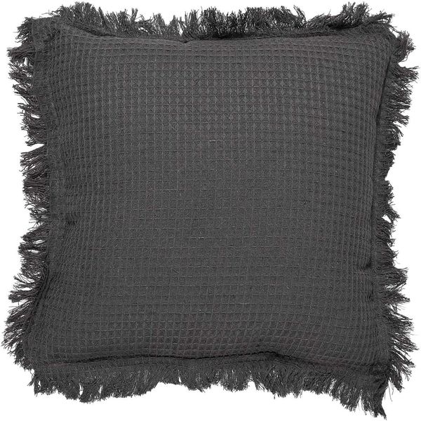 HOME DECO FACTORY. TX0306. Anthrazit Waffelkissen 40x40 cm - Modernes und Elegantes Design. optimaler Komfort. hochwertiger Stoff. pflegeleicht. perfekt für alle Räume - Grau