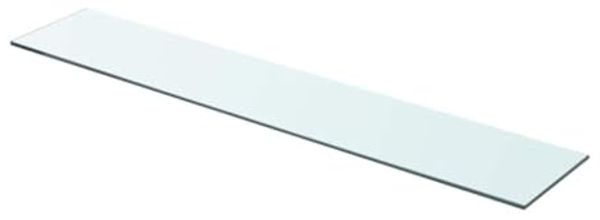 vidaXL Regalboden Glas Transparent 80x15 cm 243833