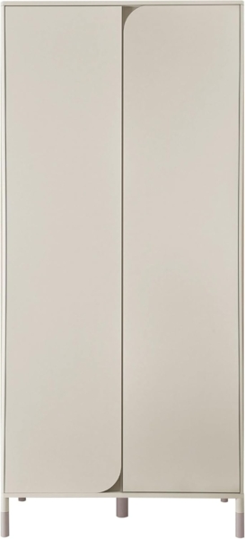Kleiderschrank Harmony 2D HR01 mit 2 Drehtüren (Farbe: Cashmere / Cashmere + Trüffel)