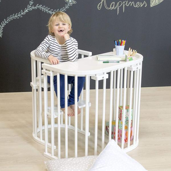 babybay Kinderstuhlumrüstsatz passend für Modell Original, Maxi und Comfort, schiefergrau lackiert Bild 4