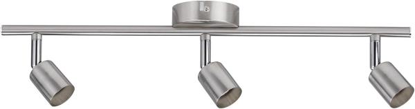 Paulmann No. 66745 Strahler Carolina 3-flammig Nickel matt ohne Leuchtmittel, max. 10W GU10