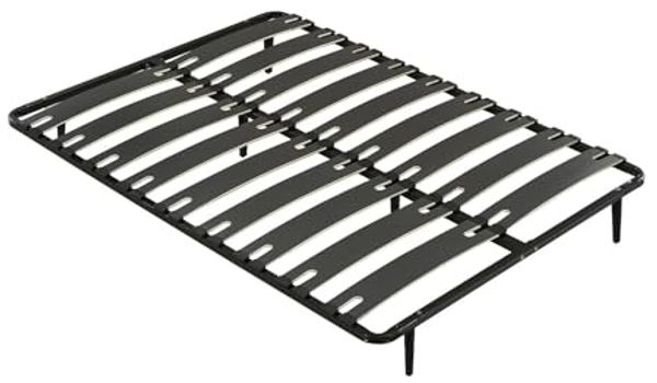Vente-unique - MONTIANO Lattenrost und Bettrahmen MetallMetall Schwarz - B 3 cm158 cm x H 25 cm5 cm x L 12 cm198 cm
