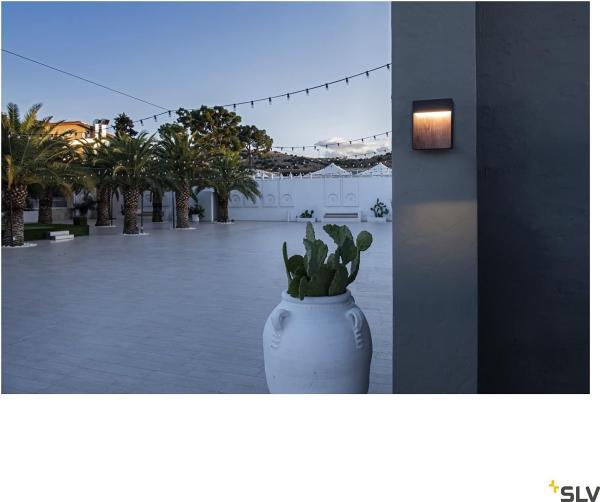 SLV Leuchte 1002953 FLATT Outdoor LED Wandaufbauleuchte 3000K IP65 anthrazit braun Bild 5
