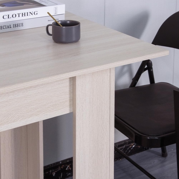 Shally Dogan Ausziehbarer Esstisch Olmo von 90x60 cm bis 120x60 cm, modernes Design, ausziehbar, platzsparend, ideal für Esszimmer, Wohnzimmer, Küche, Inneneinrichtung (ULM) Bild 9