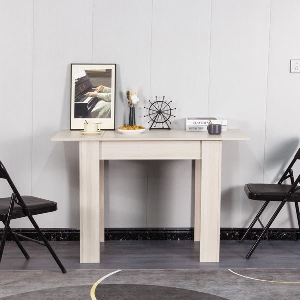 Shally Dogan Ausziehbarer Esstisch Olmo von 90x60 cm bis 120x60 cm, modernes Design, ausziehbar, platzsparend, ideal für Esszimmer, Wohnzimmer, Küche, Inneneinrichtung (ULM) Bild 5