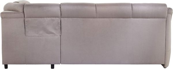 Cavadore Ecksofa Beata / Polstercouch in L-Form / inkl. Relaxfunktion / 261 x 98 x 211 / Mikrofaser Anthrazit Bild 3