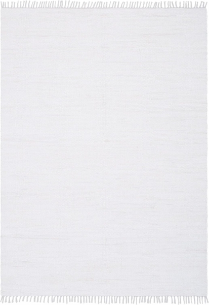 THEKO Teppich Happy Cotton Fleckerl, handgewebt, rechteckig, Höhe: 5 mm, Flachgewebe, reine Baumwolle, meliert, mit Fransen, auch als Läufer