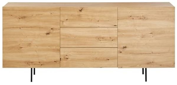 Sideboard mit 2 Türen KENORA Hellbraun Bild 4