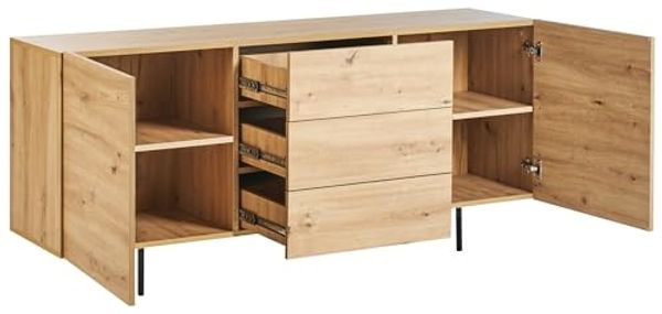 Sideboard mit 2 Türen KENORA Hellbraun Bild 6