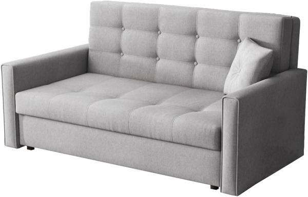 Mirjan24 'Victor Lux III' Sofa, mit Schlaffunktion und Bettkasten, Grau, 85 x 98 x 153 cm