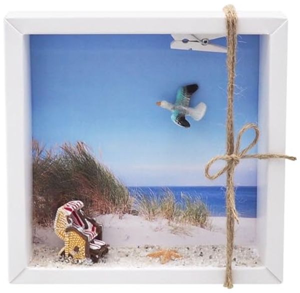 ZauberDeko Geschenkbox Geldgeschenk Nordsee Ostsee Strandkorb Geldverpackung Urlaub Reise