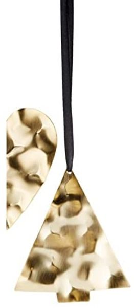 Aqua Weihnachtsanhänger Baum gold, L: 10 cm, B: 8 cm