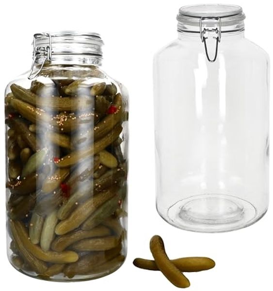 MamboCat Vorratsglas 2x NORMA Vorratsglas 6L aus Glas mit Bügelverschluss Einmachgläser, Glas