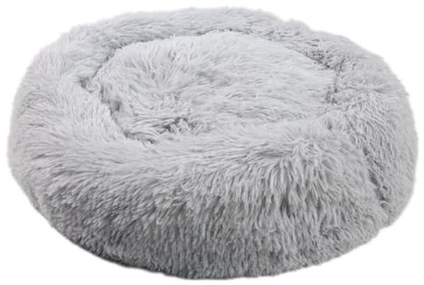 MEDISAFETY Hundebett MILOU Haustierkissen 50-80cm in hellgrau dunkelgrau beige braun 70 cm - Hellgrau