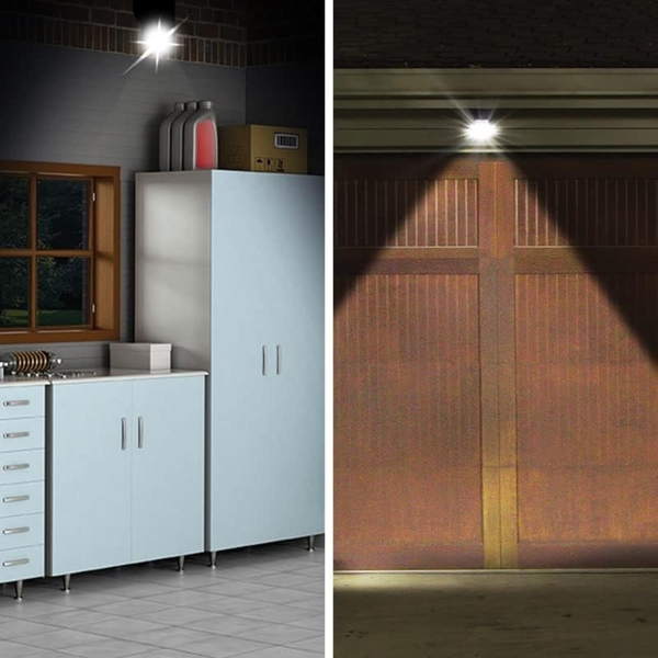 MediaShop Außen-Wandleuchte Panta Safe Light, LED fest integriert, Kaltweiß, 360 Grad drehbar, wetterbeständig, extrem Hell, Bewegungssensor Bild 3