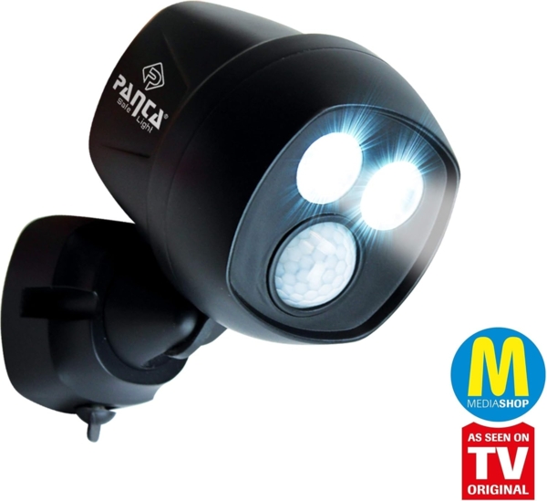 MediaShop Außen-Wandleuchte Panta Safe Light, LED fest integriert, Kaltweiß, 360 Grad drehbar, wetterbeständig, extrem Hell, Bewegungssensor Bild 9