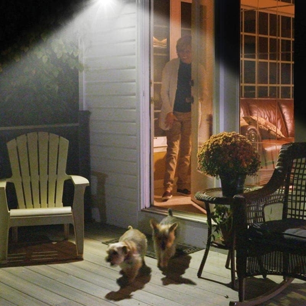 MediaShop Außen-Wandleuchte Panta Safe Light, LED fest integriert, Kaltweiß, 360 Grad drehbar, wetterbeständig, extrem Hell, Bewegungssensor Bild 4