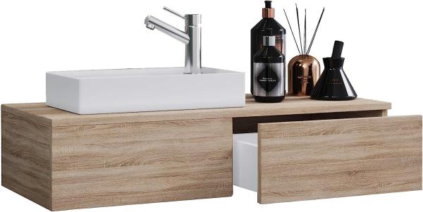 Gudas Bad Möbel Set Waschbecken Unterschrank Wandspiegel Badezimmer Waschtisch