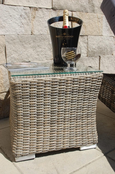 Ragnarök Möbel-Design Gartenliege Sonnenliegen Set, 3-teilig, Kopfteil in 5 Stufen verstellbar, Auflagen ca. 16 cm dick Bild 5