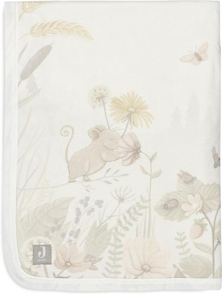 Jollein Dreamy Mouse Babydecke - Velvet Fleece Wei