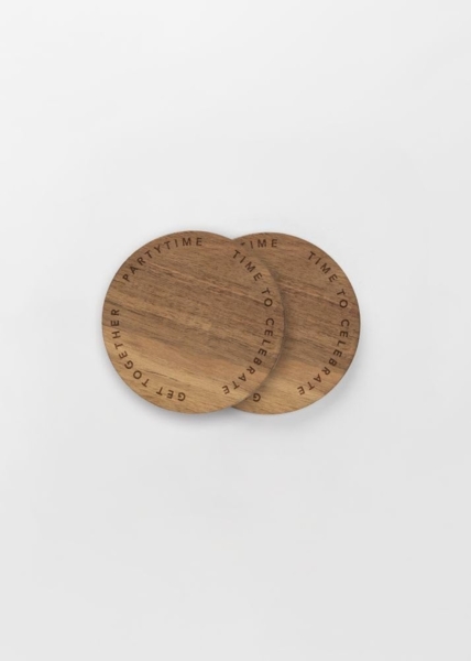 Räder Untersetzer 2er Set Partytime D:10cm H:0,8cm