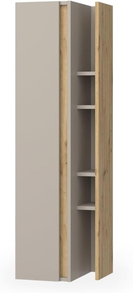 Badschrank Edelin Cashmere 35 x 120 cm mit 4 offenen Ablagefächern Vicco