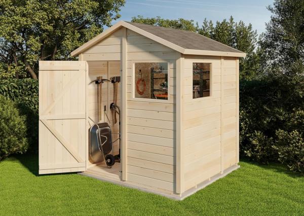 Storehaus Gerätehaus Stefanie Gerätehaus aus Holz Geräteschrank mit 12 mm Wandstärke Gartenhaus