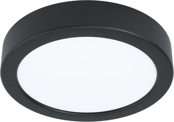 Eglo 99222 Aufbauleuchte FUEVA 5 schwarz rund H:2,8 Ø:16cm 3000K