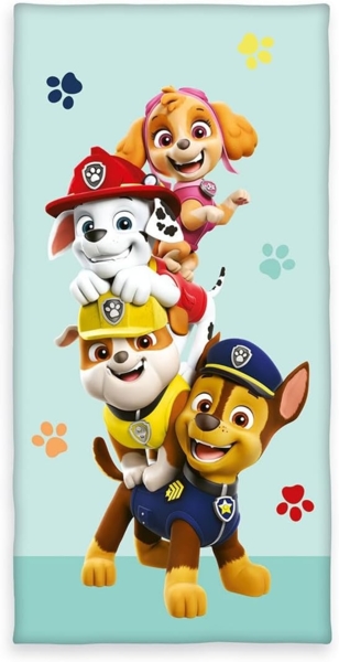 PAW PATROL Badetuch Paw Patrol, Velours (1-St), hochfarbig bedruckt