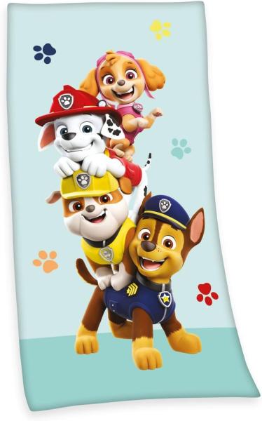 PAW PATROL Badetuch Paw Patrol, Velours (1-St), hochfarbig bedruckt