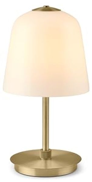 Halo Design 745470 LED Akku Tischleuchte Room 49 antikes messing opal