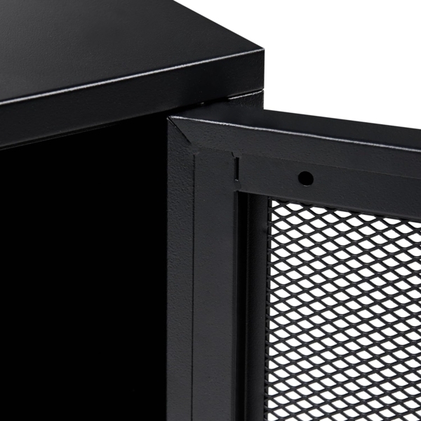 Nachttisch OSSETT Metall Schwarz Bild 6