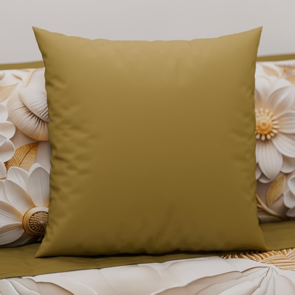 PETTI Artigiani Italiani – 2er-Set Kissenbezüge 60X60 cm aus Mikrofaser, Zierkissenbezüge für Schlafzimmer & Sofa, Uni Schlamm,100 % Made in Italy Bild 2