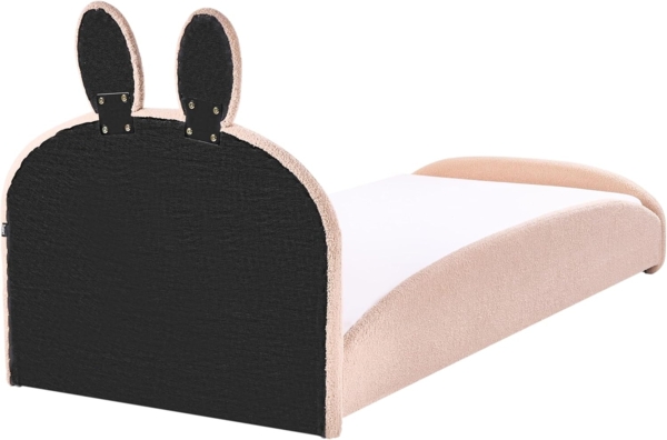 Kinderbett Kaninchen Bouclé PERROS 90 x 200 cm Beige Bild 7