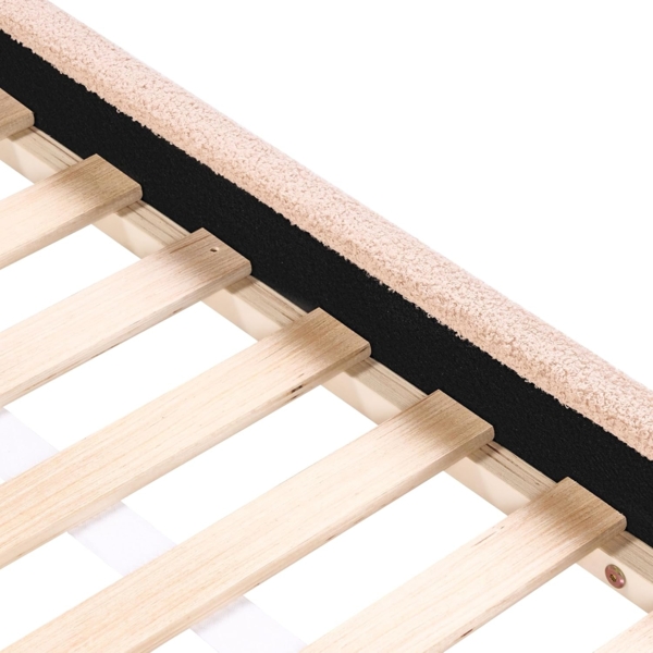 Kinderbett Kaninchen Bouclé PERROS 90 x 200 cm Beige Bild 9