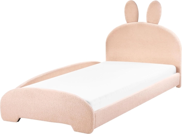Kinderbett Kaninchen Bouclé PERROS 90 x 200 cm Beige Bild 4
