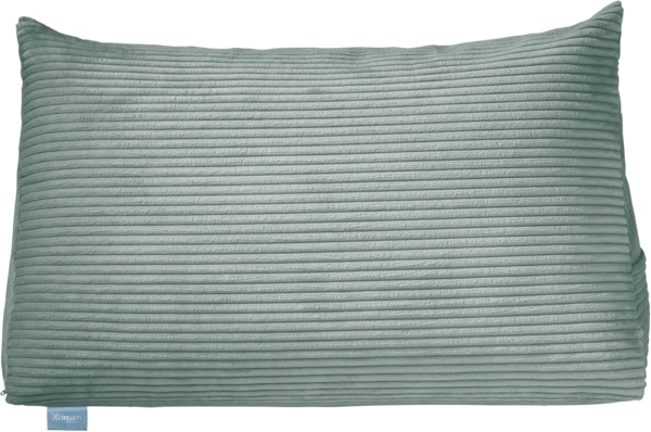 XDREAM Rückenkissen ergonomisches Keilkissen für Bett und Sofa, 1-tlg, als Kopfkissen oder Venenkissen verwendbar, mit praktischem Seitenfach