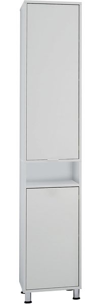 FMD furniture Badhochschrank, Spanplatte, Weiß, ca. 37 x 33 x 193 cm