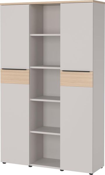 Germania GW-OVIEDO Aktenschrank 4442, Kaschmir/Lindberg-Eiche-Nb, 120 x 197 x 40 (BxHxT)