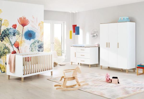 Pinolino 'Lumi' 3-tlg Babyzimmer Set, extrabreit, groß