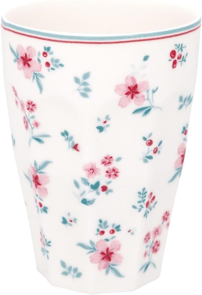 Greengate French latte Becher Sila white