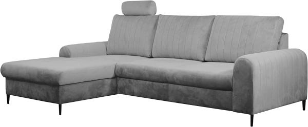 Ecksofa Lokoni (Farbe: Velluto 16, Seite: Links)