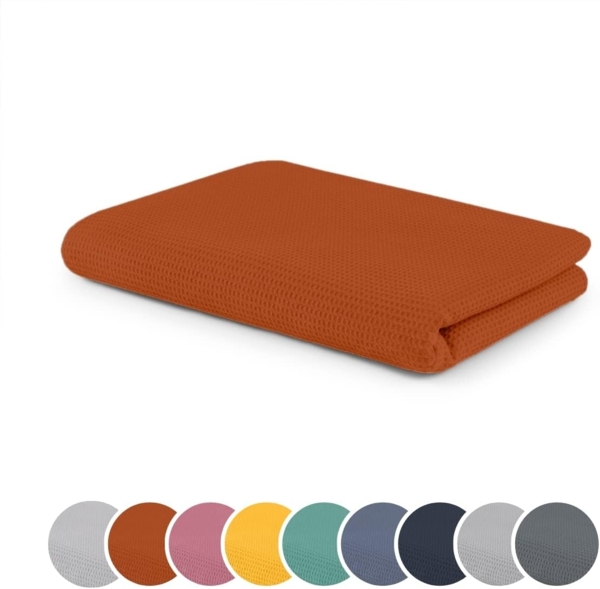 Wohndecke Kuscheldecke, Waffeldecke, Sofadecke, sleepling, Ökotex Made in Green, hautsympathisch, temperaturregulierend