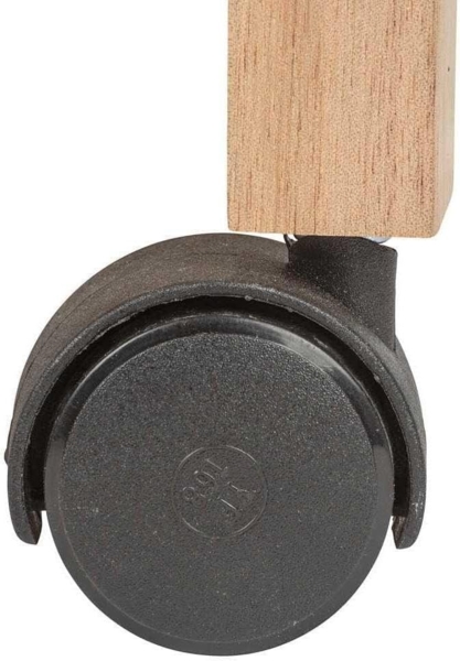 Badregal auf Rollen ACINA mit 3 Ablagen, Akazienholz, Wenko Bild 4