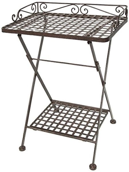 Ambiente Haus 95235 Beistelltisch klappbar 69 cm antikbraun