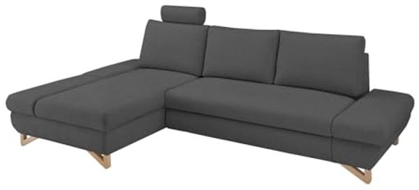 Ecksofa Skalm in grau 284 cm